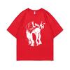 Rapper Lucki Shadow Print Tshirt Unisex Women Fashion Casual Short Sleeve Unisex Hip Hop Pop T Shirts Male Pure Cotton Tshirt Tops