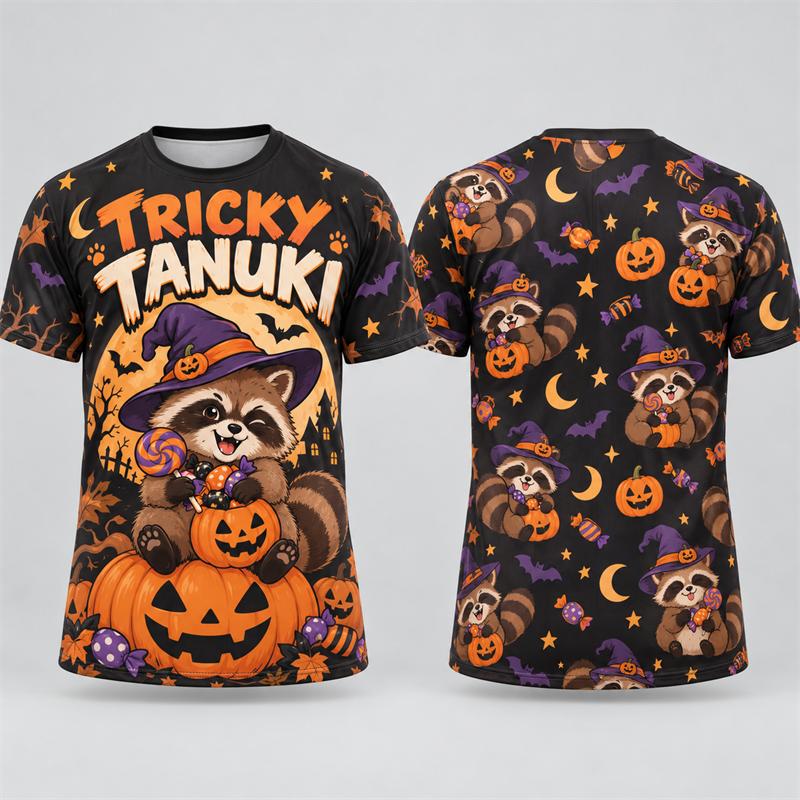 Cute Halloween Animal 3D Print T Shirt Men Women Skunk Walrus Raccoon Red Panda Seal Sloth Donkey Short Sleeve Party Costume Tee