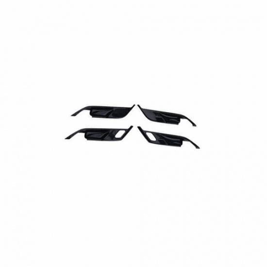 For BMW X1 X2 F48 2016-2022 Carbon Fiber Inner Door Handle Bowl Cover Trim 4PCS