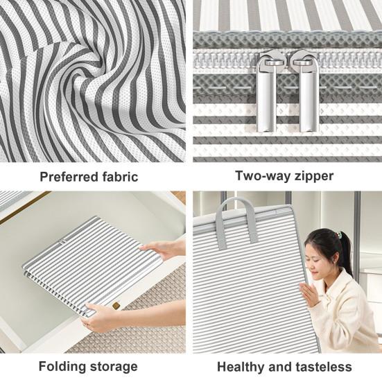 Большая вместительная корзина для хранения одежды с укрепленными ручками, застежка-молния, водонепроницаемая сумка для хранения одежды большого размера