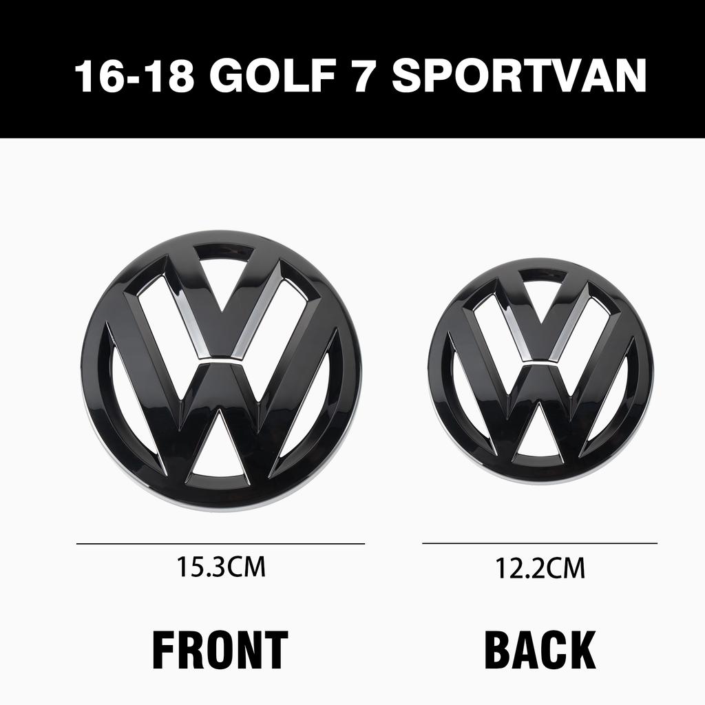 For Volkswagen 1/2Pcs Not Affect ACC Car Front Grille Emblem Rear Trunk Lid Cover For Volkswagen VW Touareg 2016 2017 2018 auto Accessories