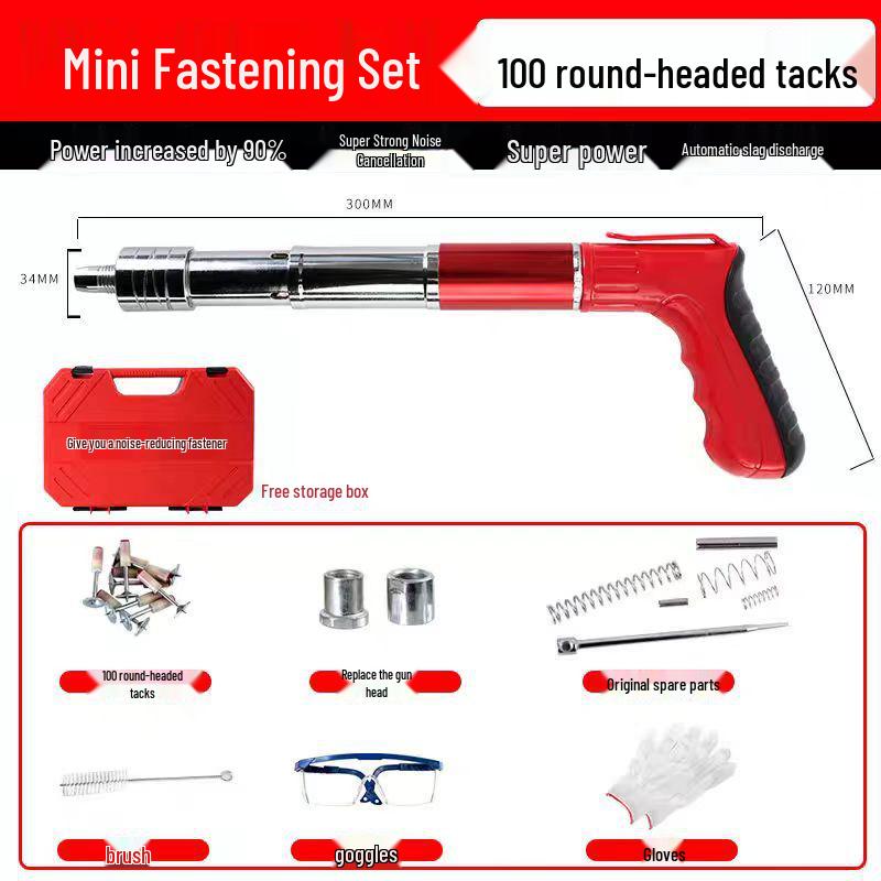 All-Steel Mini Powder-Actuated Nail Gun for Ceiling and Wall Fastening
