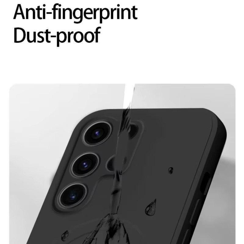 Жидкий силиконовый магнитный беспроводной зарядный чехол для Samsung Galaxy S24 Ultra S23 FE S22 S21 Plus Magsafe противоударный чехол