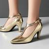 Elegant Women's High Heels Pumps Shoes Fashion Point Toe Gold Red Silver Heeled Party Wedding Office Shoes Ladies 2025 Spring