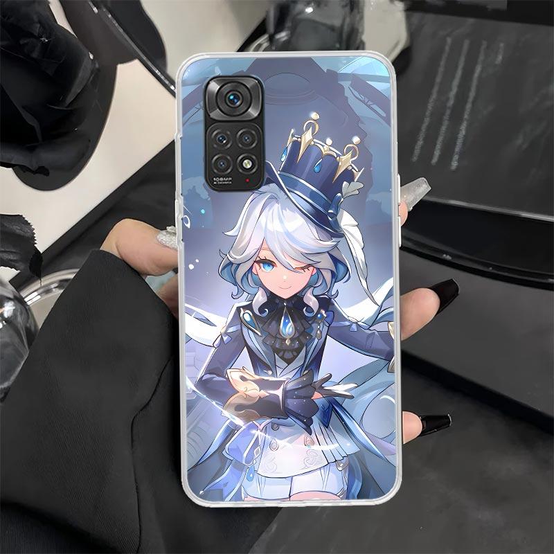 Чехол для телефона Genshin Impact Furina для Xiaomi Redmi Note 13 12S 12 11S 14 11E Pro Plus 11 10 10S 9 9S 8 8T 5G Мягкий силиконовый чехол