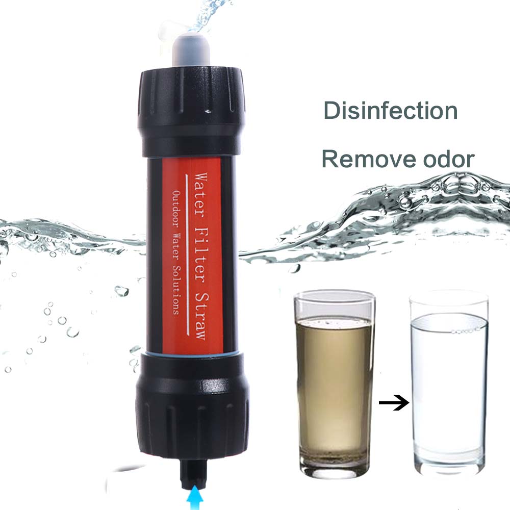 Straw Purification Water Filter Mini Drinking Water Filtering Straw Emergency