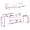 Wall Mounted TV Cabinet Set 4 pcs Sonoma Oak Engineered Wood