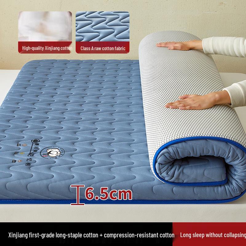 Хлопковый матрас из Синьцзяна: Мягкий наматрасник-футон для общежития или дома