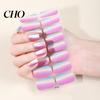 Home Manicure Decals Glitter Nail Polish Strips with File Easy Apply Remove Self Adhesive Women Art Full Sticker DIY Decoration Wrap Peel Stick Nails