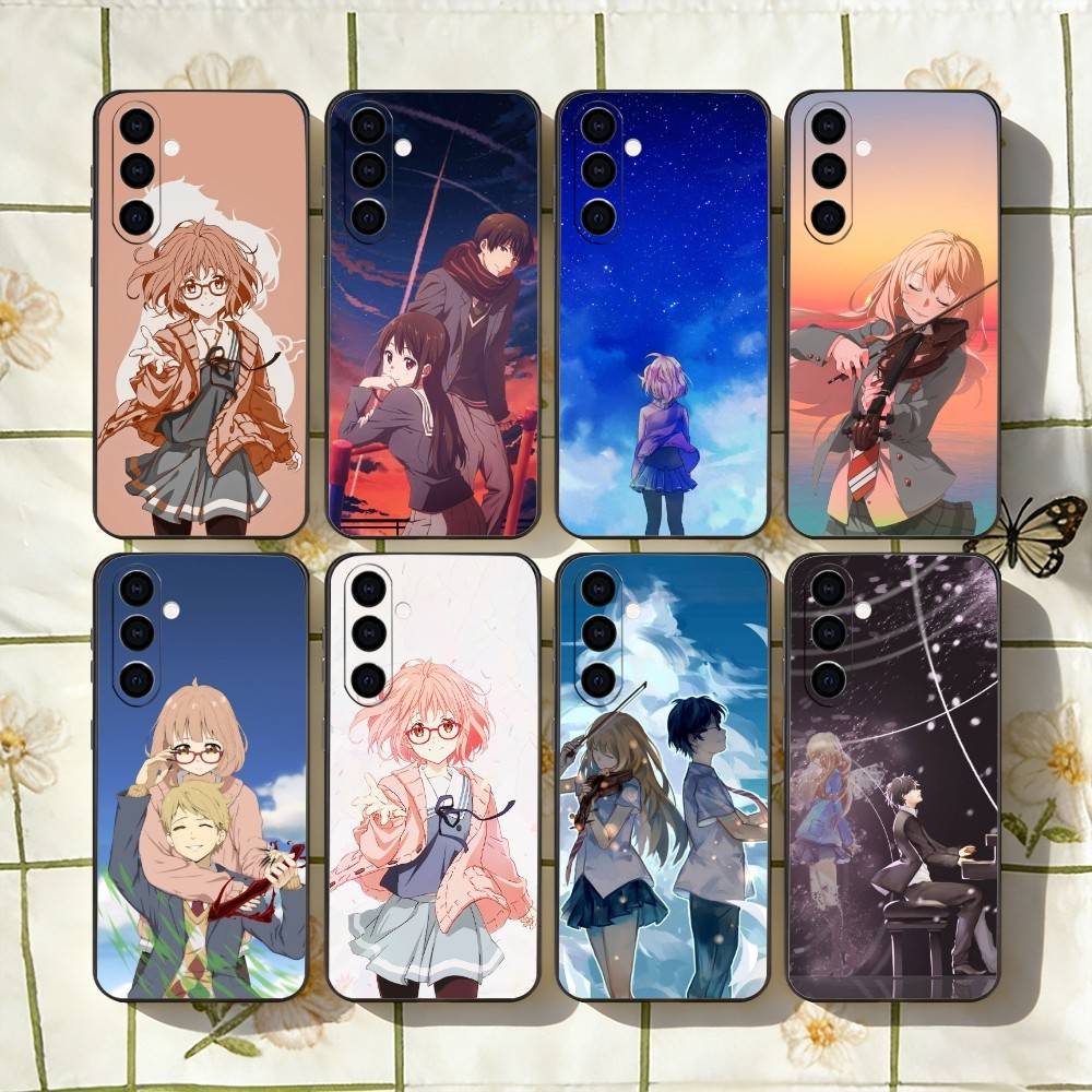 Чехол для телефона с аниме 'За гранью' Для Samsung Galaxy A73, A72, A71, A70, A53, A52, A51, Другие Мягкий черный чехол