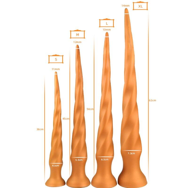 Удлиненная Анальная пробка Мягкий силиконовый мастурбатор Анальный расширитель Секс-игрушки Реалистичный ремешок для пениса на члене Фистинг БДСМ Дракон Фаллоимитатор