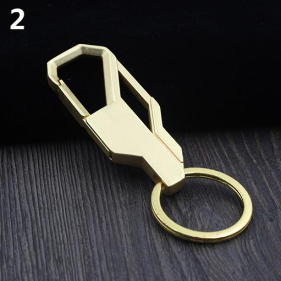 Простой дизайн, прочный цинковый брелок для ключей, мужской деловой брелок для автомобиля
