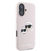 Karl Lagerfeld Klhmp16Mskchpplp Iphone16 Plus 6.7 Różowy/Pink Hardcase Silicone Double Heads Print Magsafe