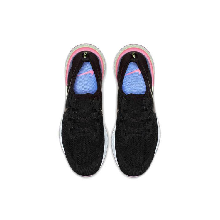Nike Epic React Flyknit 2 Черный Сапфир Гипер Розовый BQ8928-003