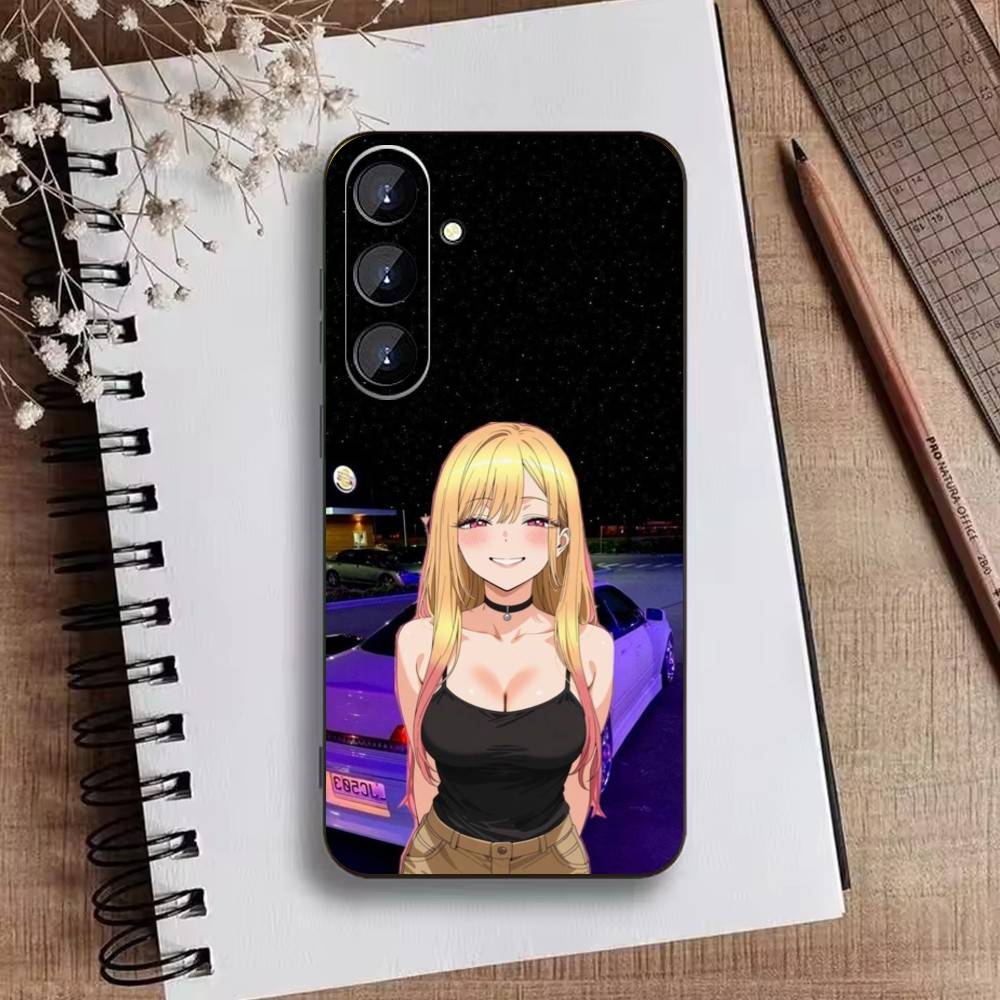 Чехол для телефона T-Darling Marin Kitagawa Colorful Silver для Samsung Galaxy A73, A21s, A22, A31, A52, A53, A71, A41 Мягкий черный корпус