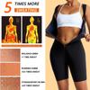 Женский костюм для сауны, тренажер для талии, формирователь всего тела, шорты для сауны, спортивные боди, рубашки для похудения с контролем живота, топы для тренировок, корректирующее белье