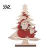 Retro Christmas Snowman Ornaments Nordic Ornaments, Wood Reindeer Santa Claus Figurine, Indoor Holiday Table Rustic Desktop Decoration for Home