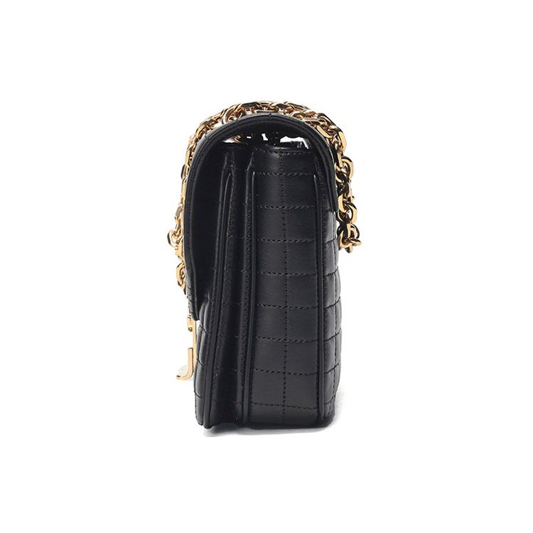 Celine Quilted Leather Chain Shoulder Bag Women Shoulder Bag Black 188403BFC-38NO