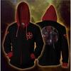 Cosplay Graphic Print Zip-Up Hoodie Long Sleeve Casual Teens