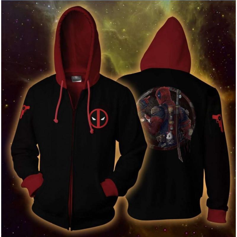 Cosplay Graphic Print Zip-Up Hoodie Long Sleeve Casual Teens