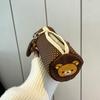 Вышитая пенал-косметичка Rilakkuma - Вместительная девчачья сумка для канцелярии в стиле Ins для старшеклассников