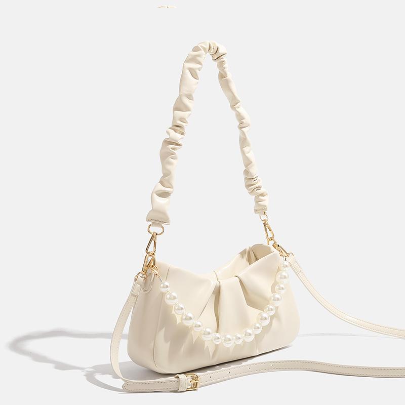 Нишевый дизайн новая женская сумка высокого класса плиссированная сумка Pearl Cloud подмышкой одно плечо сумка через плечо