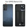 Заднее стекло для OPPO Reno 6 5G задняя крышка батарейного отсека корпус задней двери с запасными частями для объектива камеры