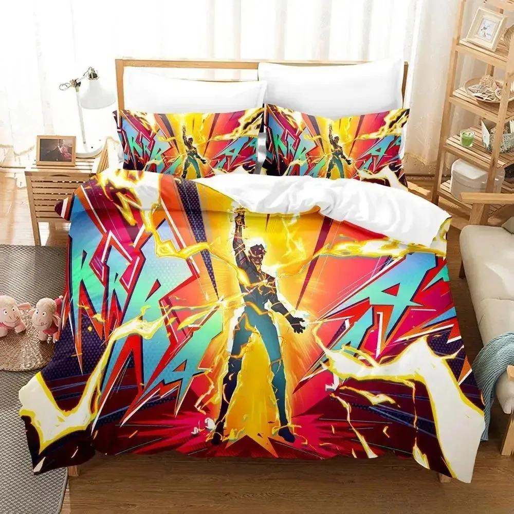3D Cartoon H-Hi-Fi Rush Bedding Set, Teen and Adult Duvet Cover and Pillowcase Single/Double, Bedroom Decor, Gift