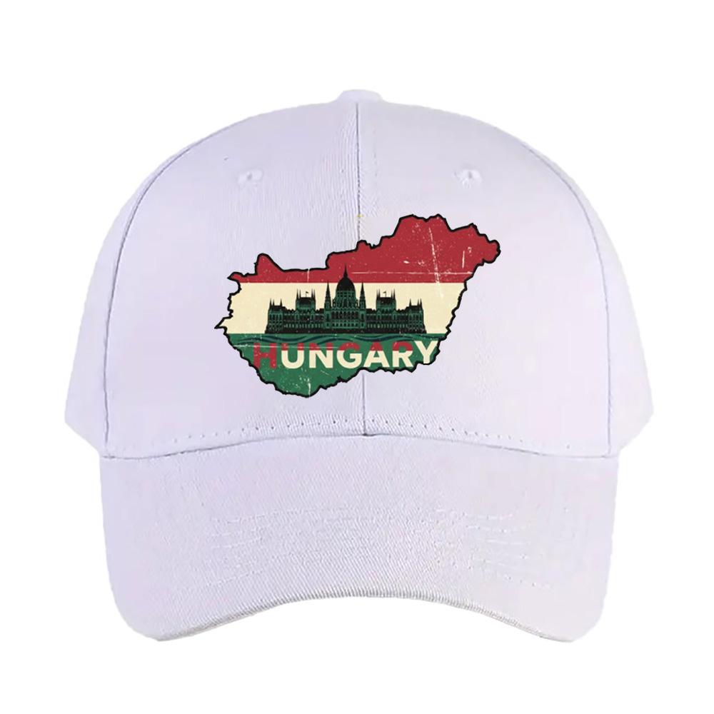 Hungary Map Baseball cap woman men summer Casual sun hat Adult adjustable with Curved Brim hiking fishing hat