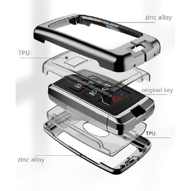 Metal Key Case Cover Shell For Land Rover Range Rover Discovery JAGUAR XE XF XJ
