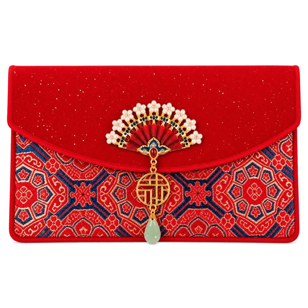 Exquisite Tassel Brocade Red Envelopes Magnetic Buckle Spring Festival Hongbao Family Gathering
