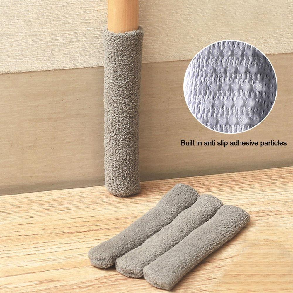 4 шт./набор Эластичный чехол на ножку стола Вязаный рукав для ножки мебели Универсальный носок для ножки стула