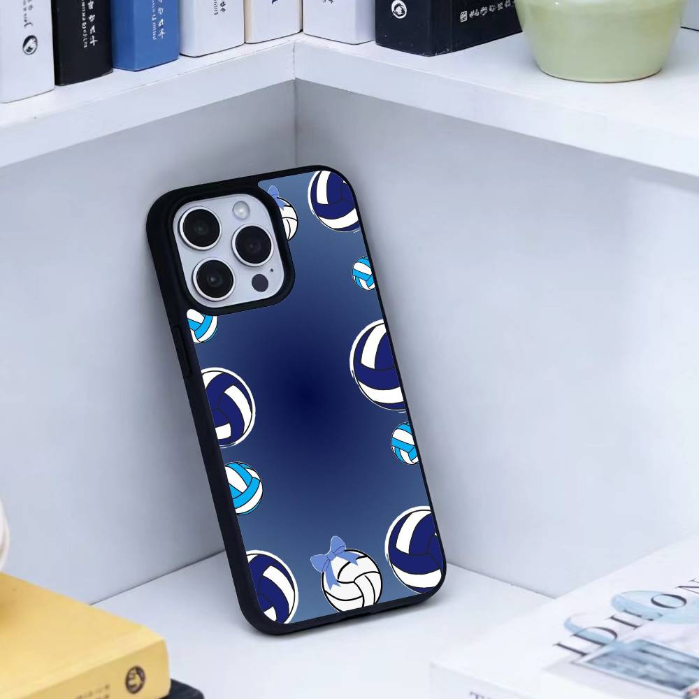 S-Волейбол Расписной Чехол для Телефона Для iPhone 17,16,15,14,13,Pro,Max,Plus,Магнитный Для Беспроводной Зарядки Magsafe