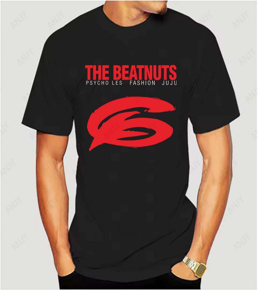 The Beatnuts Classic Hip Hop Combination Printed T-shirt American Retro Rap Surrounding Loose C