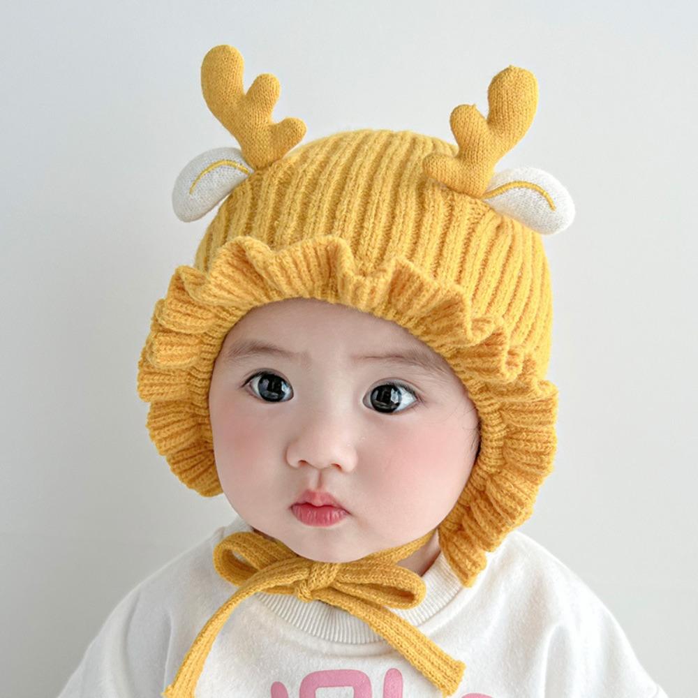 Windproof Baby Woolen Hat Warm Ear Protection Cap Fashionable Baby Hat  Winter