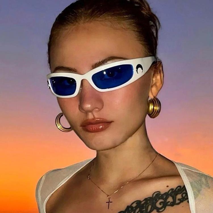 Jin Xiaozhong moon sunglasses new dancing hip hop sunglasses outdoor sports cycling glasses European and American Internet celebrities