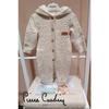 Welsoft Lined Knitwear Winter Baby Jumpsuit, Unisex Fur Plush Filled