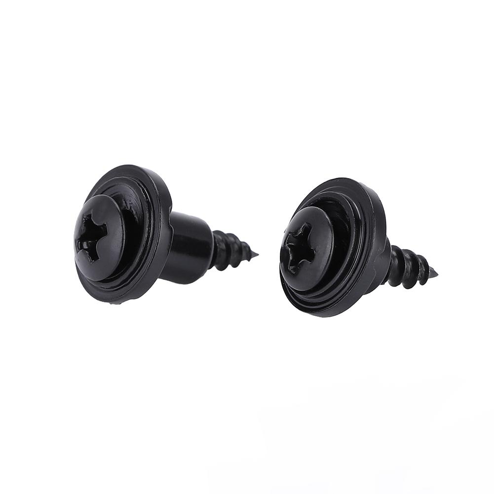 2PCS 5mm 7.8mm String Tree Retainer with Screw for Electric Guitar Part Accessory (Black)