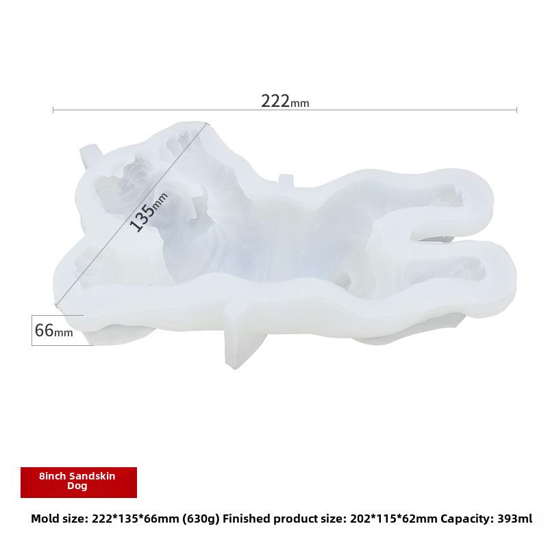 Силиконовая форма Sanxin Sharpei для самостоятельного изготовления шоколадных, мороженых или муссовых тортов в форме милых домашних животных