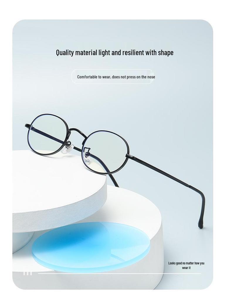 Маленькие овальные очки для близорукости: Защита от синего света, Легкие, Ретро стиль для маленьких лиц и женщин
