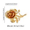 Винтажная Преувеличенная Металлическая Брошь в виде Цветка Розы Большая Для Женщин Европа и Америка Личность Вечеринка Ювелирные Аксессуары
