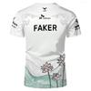 Новая специальная ограниченная серия T1 E-Sports Club Faker League Of Legends Т1 Модная 3D футболка Игровые Спортивные Унисекс Топы Мужская Одежда