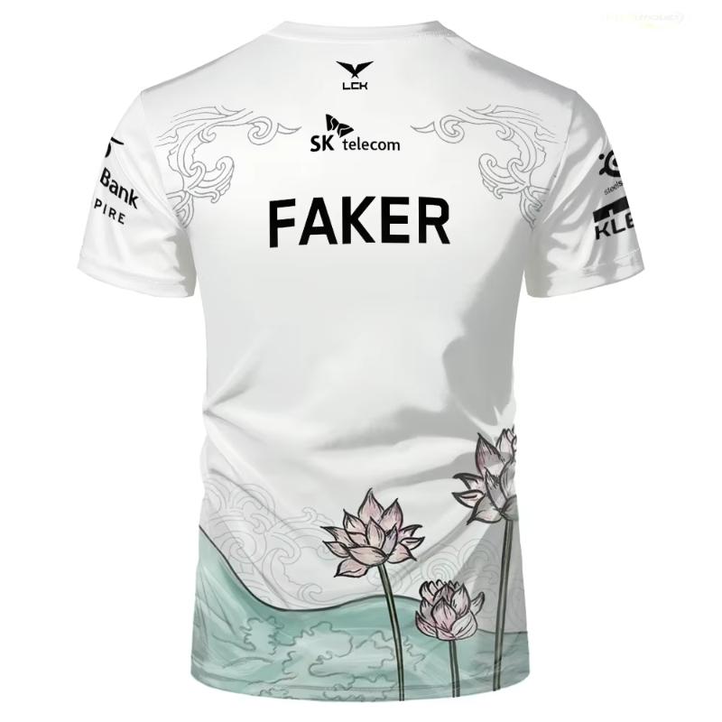 Новая специальная ограниченная серия T1 E-Sports Club Faker League Of Legends Т1 Модная 3D футболка Игровые Спортивные Унисекс Топы Мужская Одежда