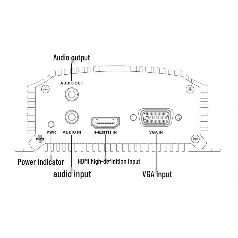 Hikvision Одноканальный 4K HDMI A/V кодер CN вилка (адаптер в комплекте)