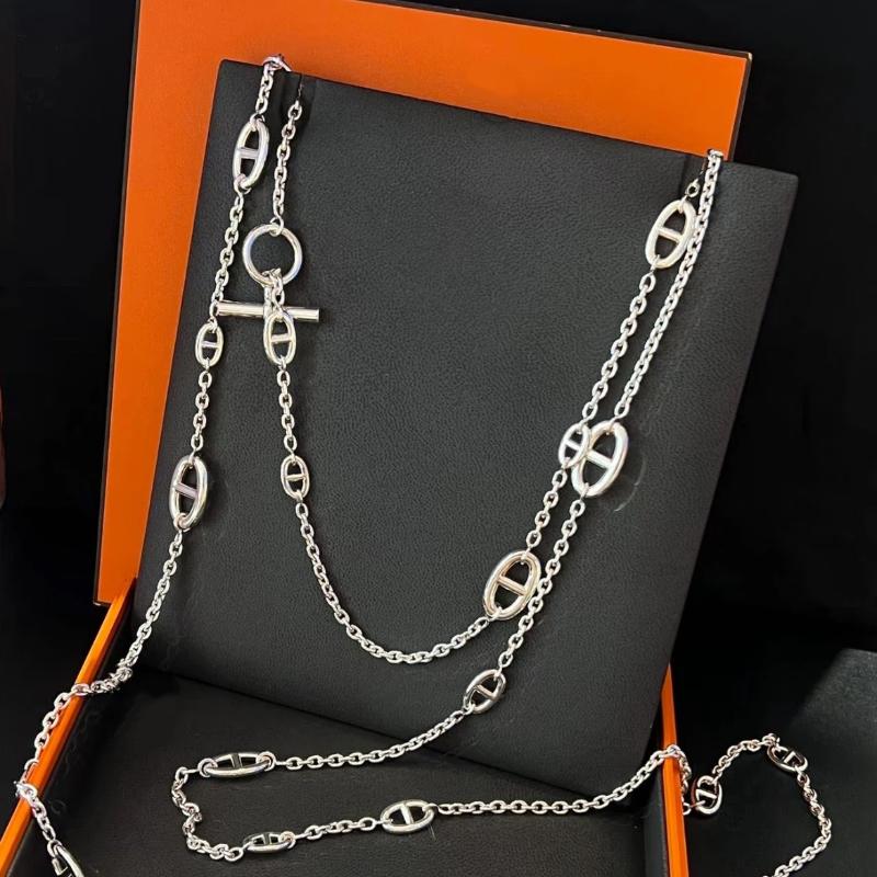 О-образная застежка-кольцо, длинное ожерелье-подвеска для женщин, трендовый чокер, цепочка для ключицы, длинная декоративная цепочка для свитера