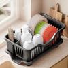 Прочная стойка для сушки посуды, квадратная корзина для хранения, стойка для сливной чаши, полка для сушки посуды, домашняя полка