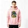 Men's Graphic Print Pullover Hoodie, Cool Turtle Skateboard Pattern Casual Sweatshirt for Daily Wear