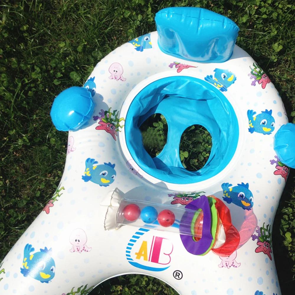 Зонтик для мамы и ребенка, круг для плавания для родителей и детей, надувной круг для бассейна, игрушка для купания, аксессуары, дропшиппинг