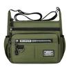 Multi Pockets Casual Crossbody Bag Crossbody Storage Bag Vintage Men Satchel Bag  Working