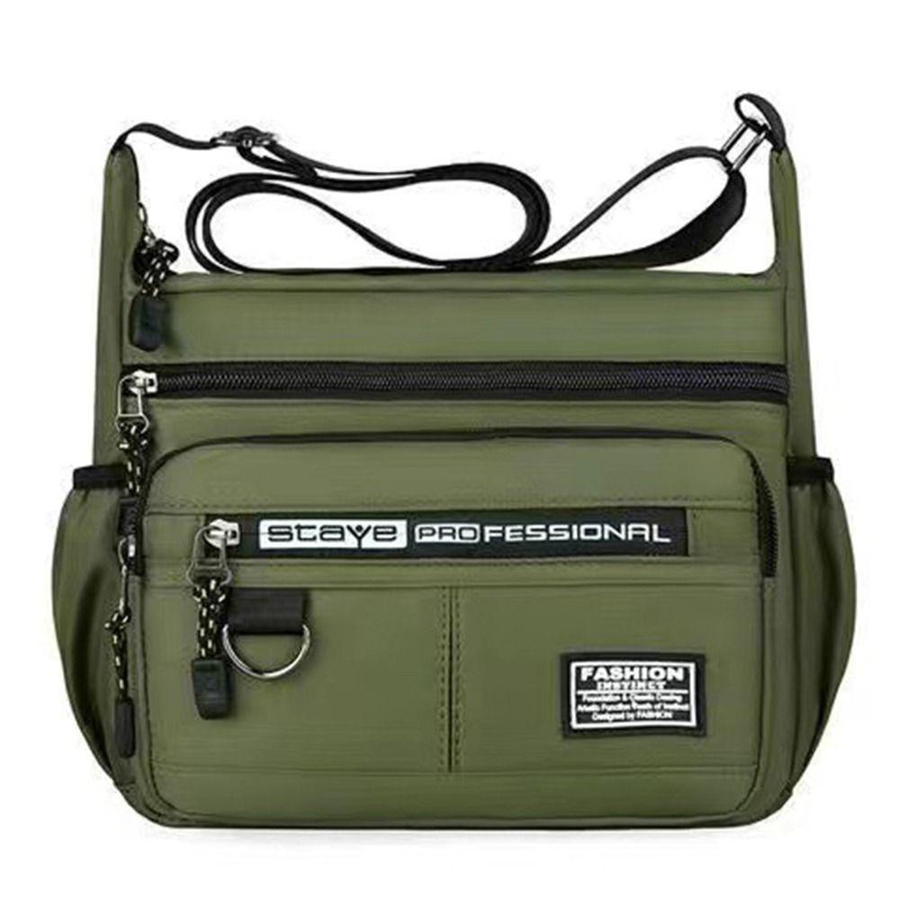Multi Pockets Casual Crossbody Bag Crossbody Storage Bag Vintage Men Satchel Bag Working